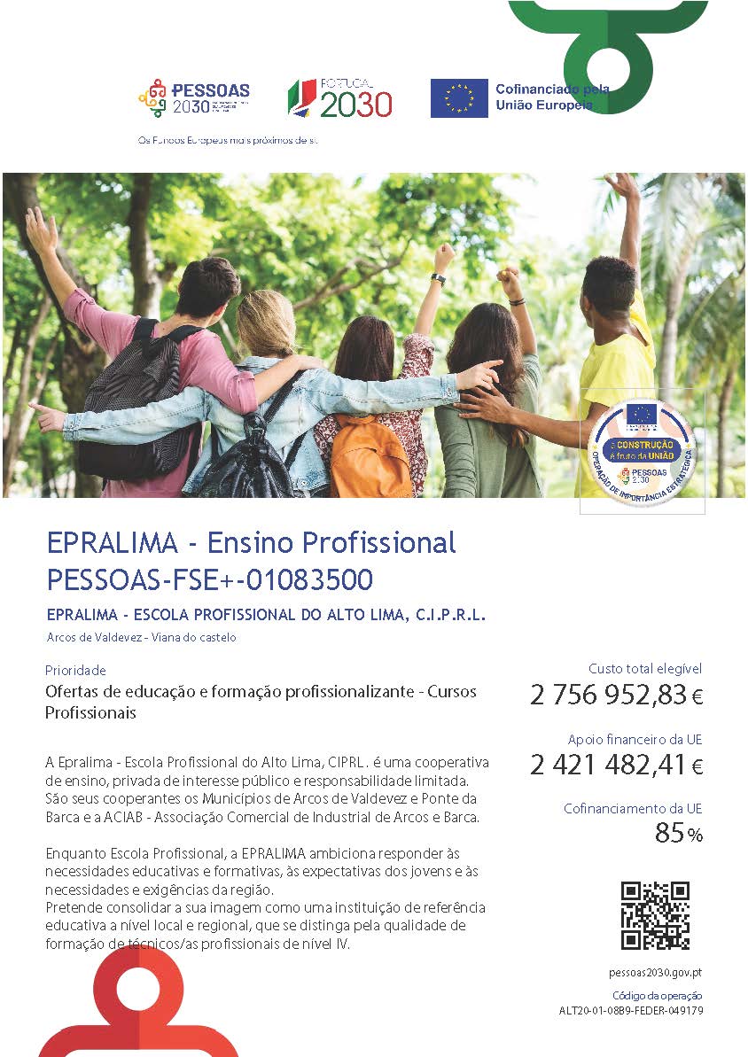 ficha do projeto para o ensino profissional